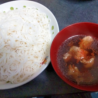 甘辛豚つゆ素麺